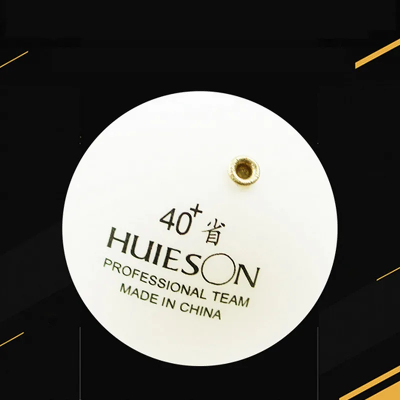Белый 1x Huieson Professional Fixed Table Tennis Ball with Bronze Holes for Table Tennis Stroking Training Robot Spare Ping Pong Ball - Цвет: Белый