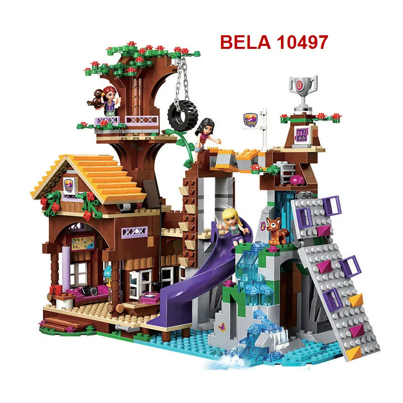 Строительные блоки 76007 Совместимость с legoingly Friends 41122 кирпичи Приключения лагерь