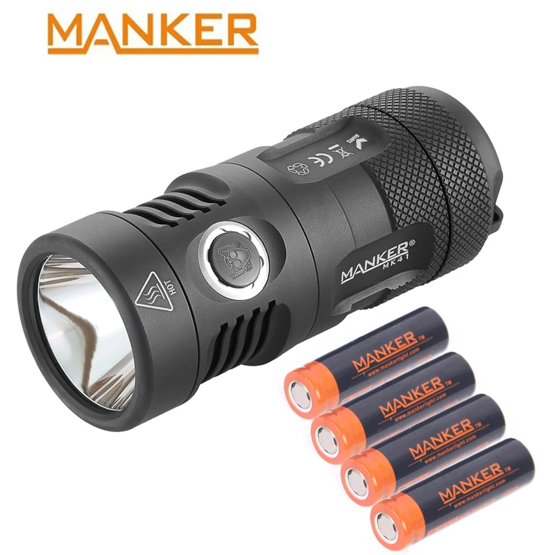 Светодиодный фонарик Manker MK41 2000 лм CREE XHP35 HD компактный для кемпинга 4x750 мА · ч