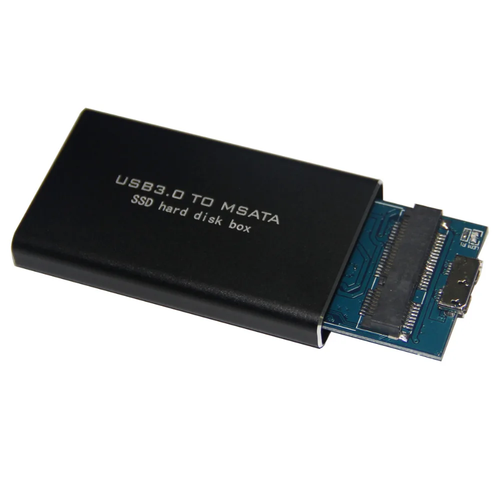 5 Гбит/с USB 3 0 к mSATA SSD корпус USB3.0 мини SATA жесткий диск адаптер M2 Внешний мобильный