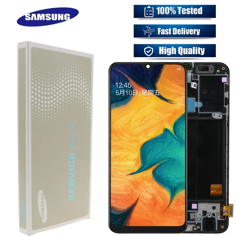 Супер AMOLED для samsung A40 A405 A40 ЖК-дисплей для samsung A40 A405 ЖК-сенсорный экран дигитайзер сборка Замена