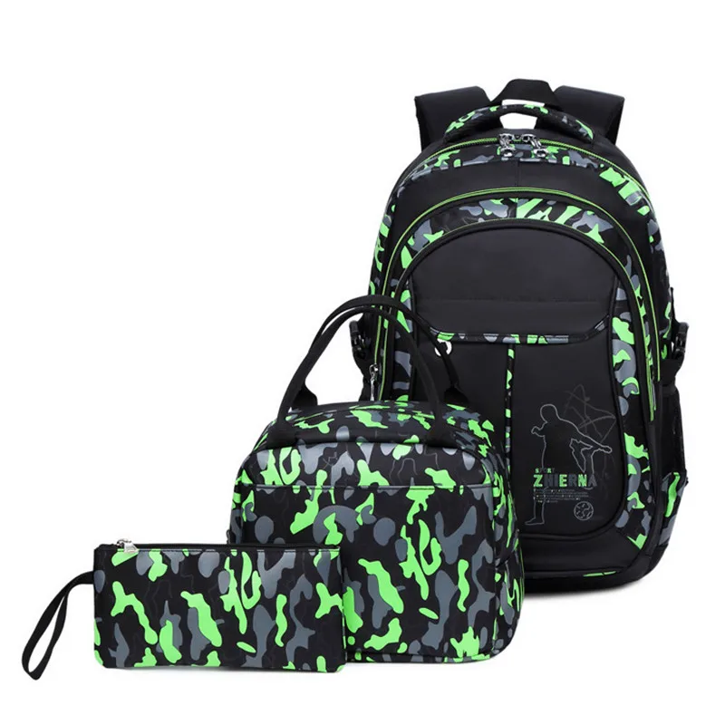 Camouflage School backpack for teen boys Kids bookbag durable children school bags Laptop backpack Travel Bags mochila