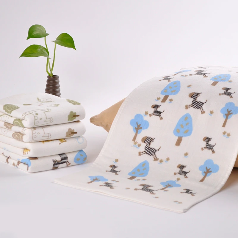 4 шт./лот детское газовое полотенце банное для младенцев кормления Детский платок