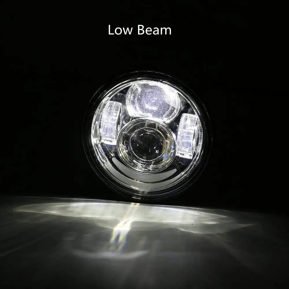 2x4 65 &quotMoto cycle светодиодный мото налобный фонарь для Harley Moto rcycle Fat Bob FXDF 08 16|led