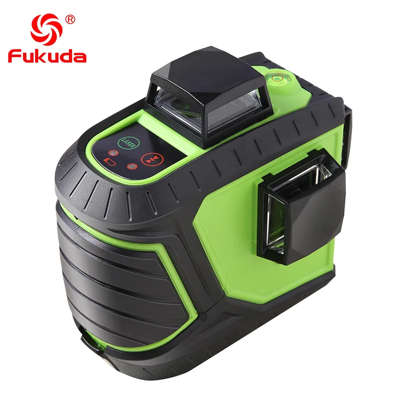 Fukuda 12 линий MW 93T 3GJ литиевая батарея зеленый лазерный уровень 360 вертикальный и