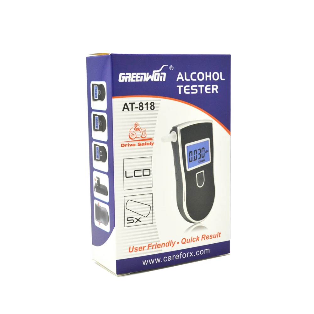 Новейший профессиональный полицейский цифровой алкотестер бесплатная доставка