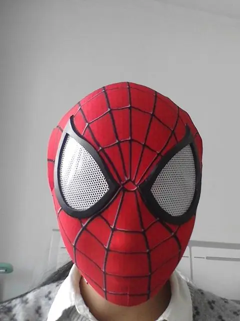 Потрясающий костюм Человека-паука 2 Маскарадная маска спайдермена + перчатки