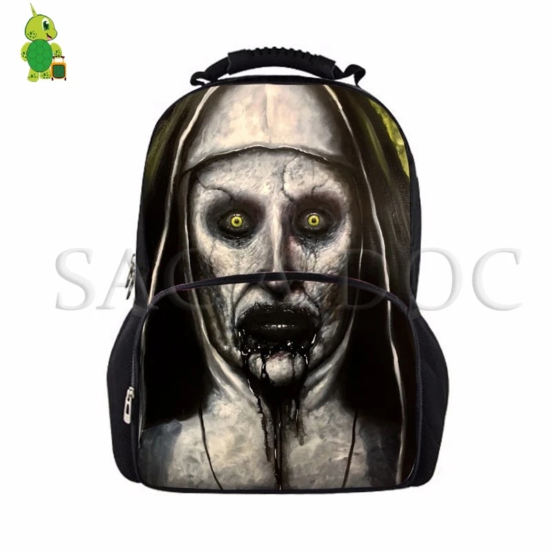 Valak демон Нун кошмар рюкзак для подростков мальчиков девочек большой емкости