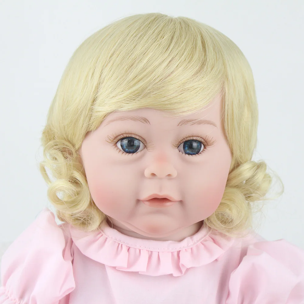 Кукла NPKDOLL Reborn силиконовая кукла для всего тела 17 дюймов светлый парик bebes reborn