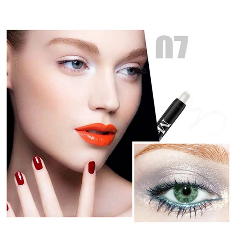 07 Kiss beauty, мерцающие тени для век, палочка, алмазная, золотая, розовая, красная, тени для век, водостойкие, блестящие тени для век, карандаш, KB009 - Цвет: 07