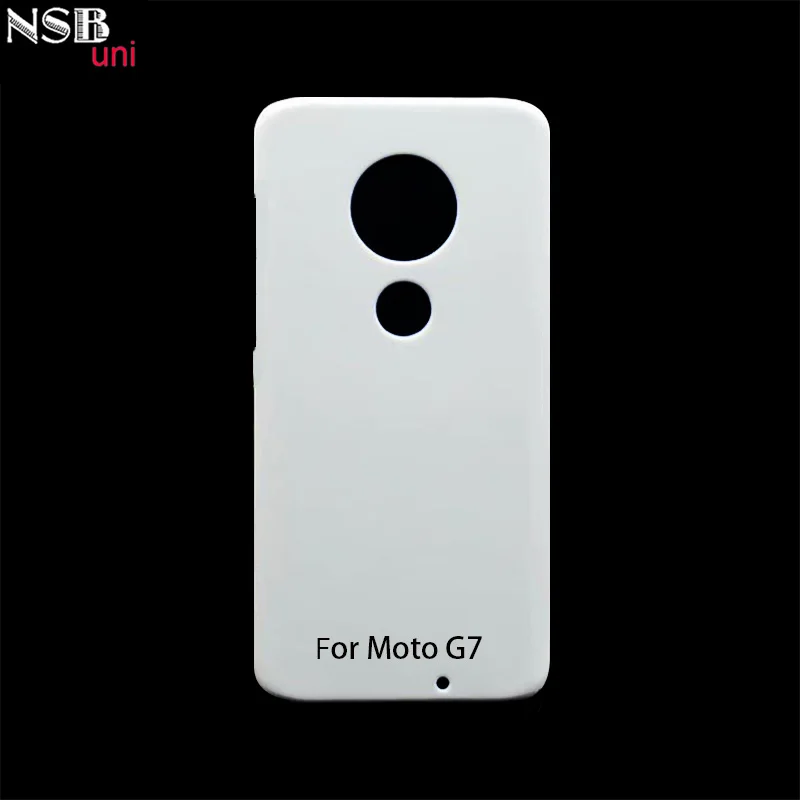 10 шт. пустой чехол для телефона с рисунком из кожи Moto G7 полный охват печатных