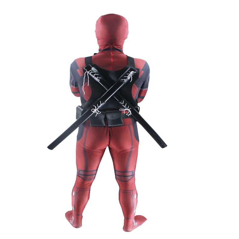 anime wade winston wilson cosplay unisex red full body spandex boy adult zentai bodysuit deadpool halloween fancy ball costumes free global shipping