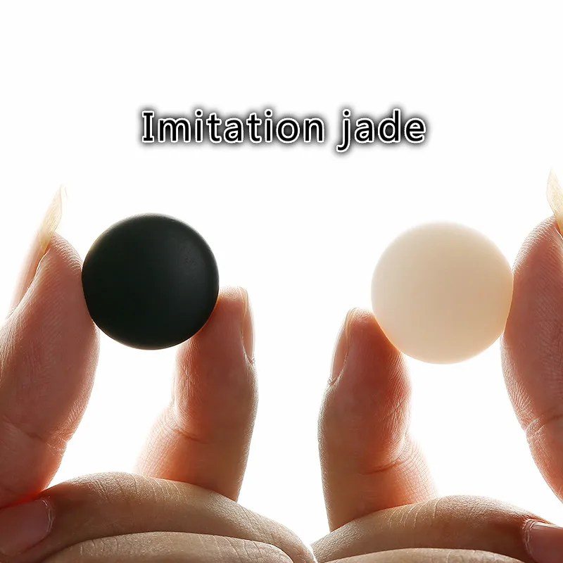 

Foreign Trade High Quality Go Imitation Jade Black and White Chess Pieces Cloud Set 361 Clouds (black Chess + White Chess)