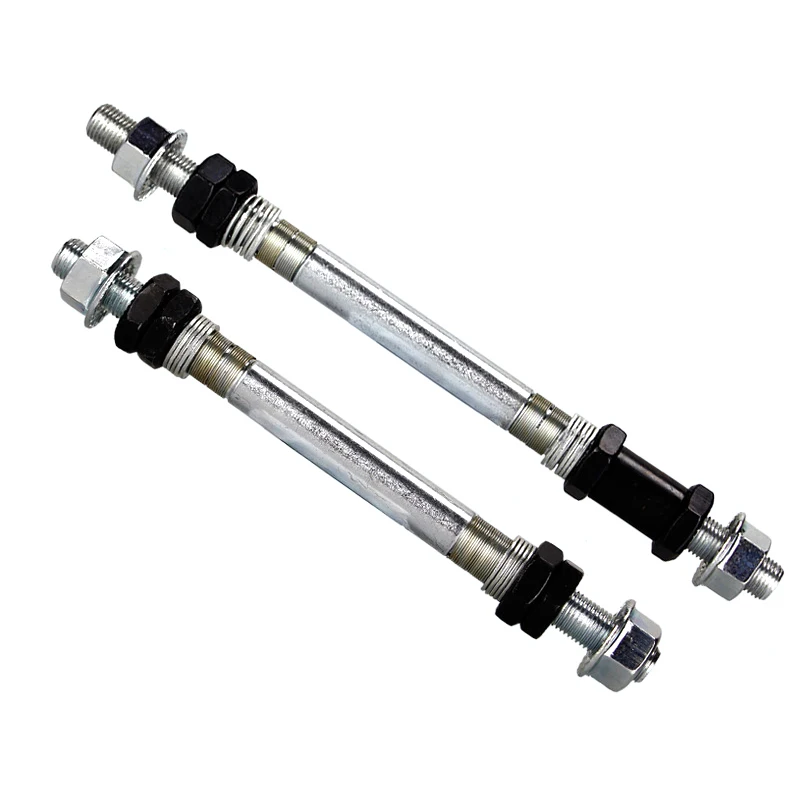 

Bike Wheel Hub Axle Steel Solid Spindle Shaft Vintage Convert to Bearing Hubs For E BIKE Fixie BMX MTB Road Skewer 150mm 180mm
