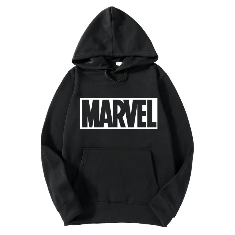 Мужские хлопковые толстовки с супергероями Marvel Модные свитшоты принтом