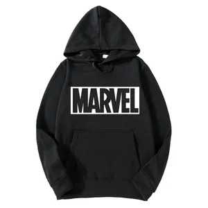 Мужские хлопковые толстовки с супергероями Marvel, Модные свитшоты с принтом Marvel, бесплатная доставка
