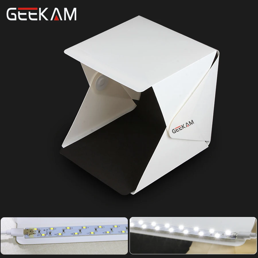 Geekam light box мини Портативный складной фотография Фотостудия Softbox Комплект