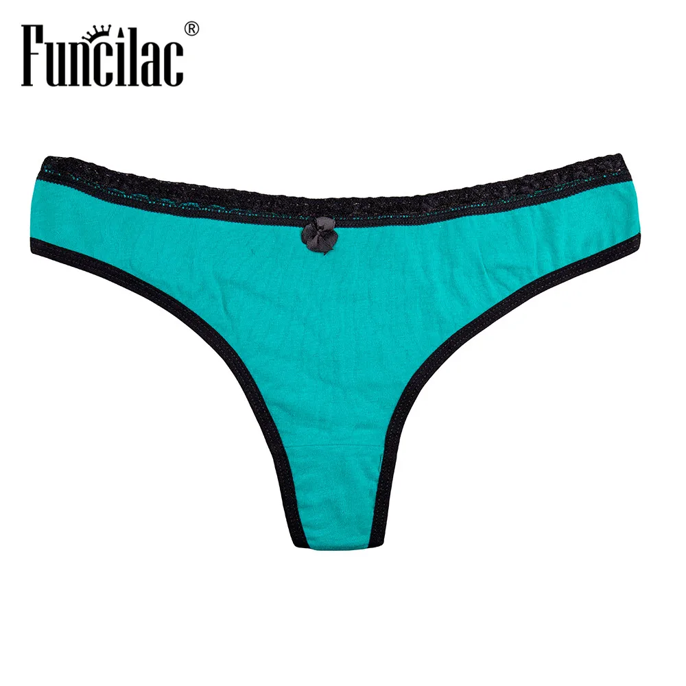 FUNCILAC сексуальные кружевные трусики нижнее белье для женщин стринги и Culotte Femme Stringi