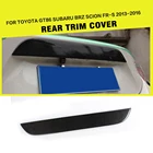 Накладка на задний багажник из углеродного волокна, накладка на бампер для автомобиля, декоративная лента для Toyota 86 GT86 Subaru BRZ Scion FR-S