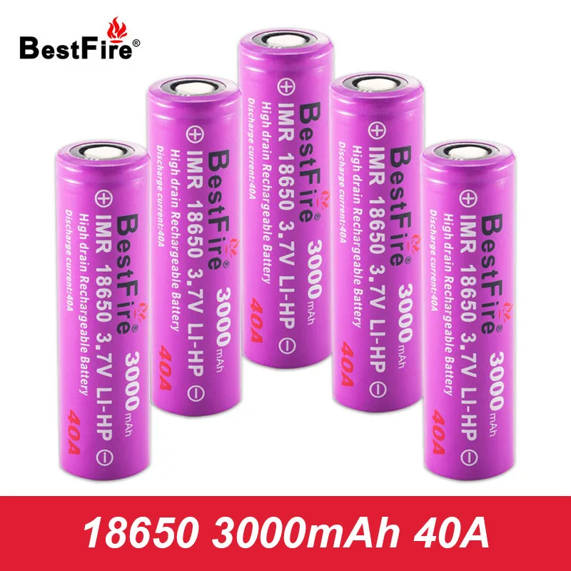 18650 аккумулятор li-ion Vape аккумулятор 3000mAh 40A для Eleaf iStick Pico Mod 25 75W Wotofo Innokin Sigelei Snowwolf VS iJust S A050