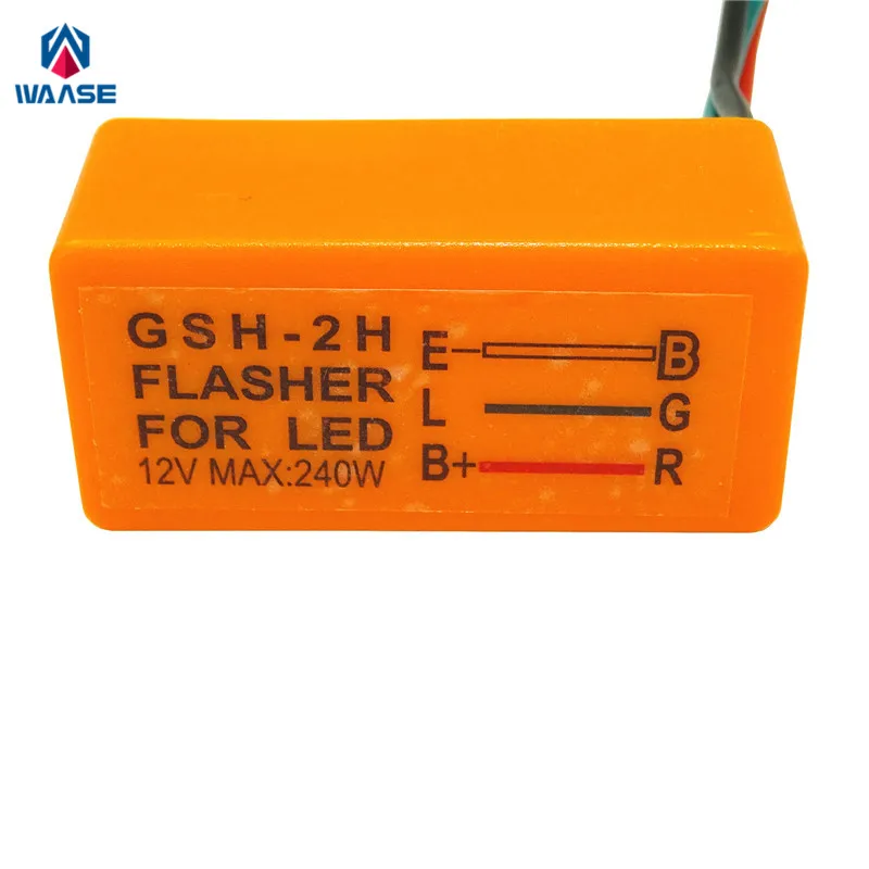 

waase 12V 240W Turn Signal Light Motorcycle Accessories 12V High Quality Universal Flasher For LED 3 Pin Motorbike Blinker Relay