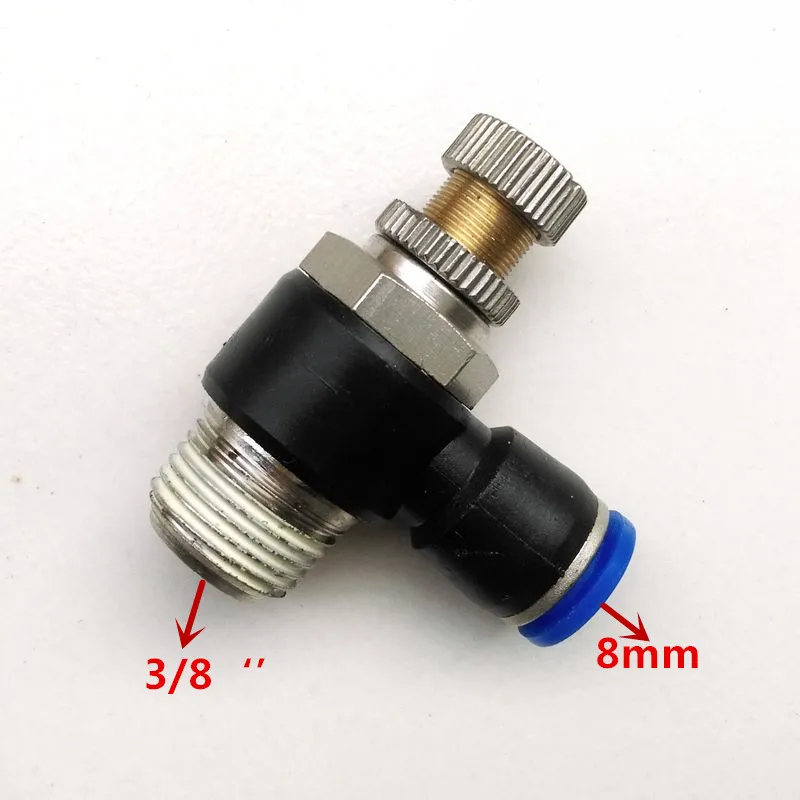 

5pcs/lot Pneumatic Air Fitting Throttle valve Air Speed Control SL8-3 8mm-3/8''