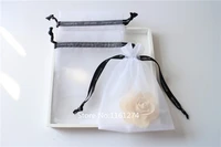 customize organza pouch ribbon with logo organza gift candy bags jewellry package pouch