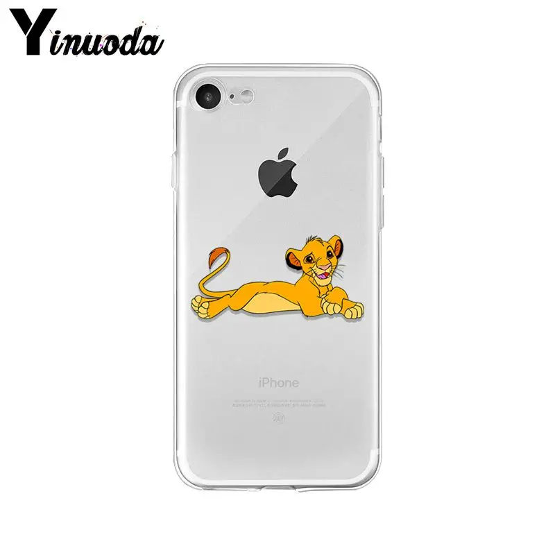 Yinuoda Lion king Colorful Cute Phone Accessories Case for iPhone X XS MAX 6 6s 7 7plus 8 8Plus 5 5S SE XR | Мобильные телефоны и
