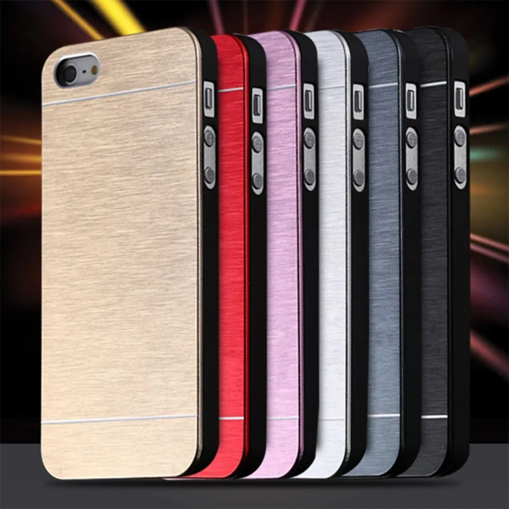 KISSCASE Aluminum Anti-knock Plastic Case For iPhone 5 5S SE 4S Metal Hard Back Phone Cases 7 6 6S Plus Cover Shells |