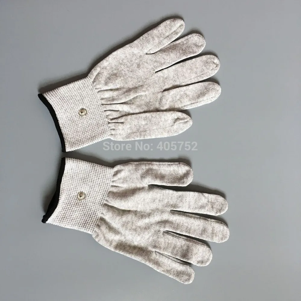 DHL freeshipping Silver conductive fiber Massage gloves for TENS units massager | Красота и здоровье