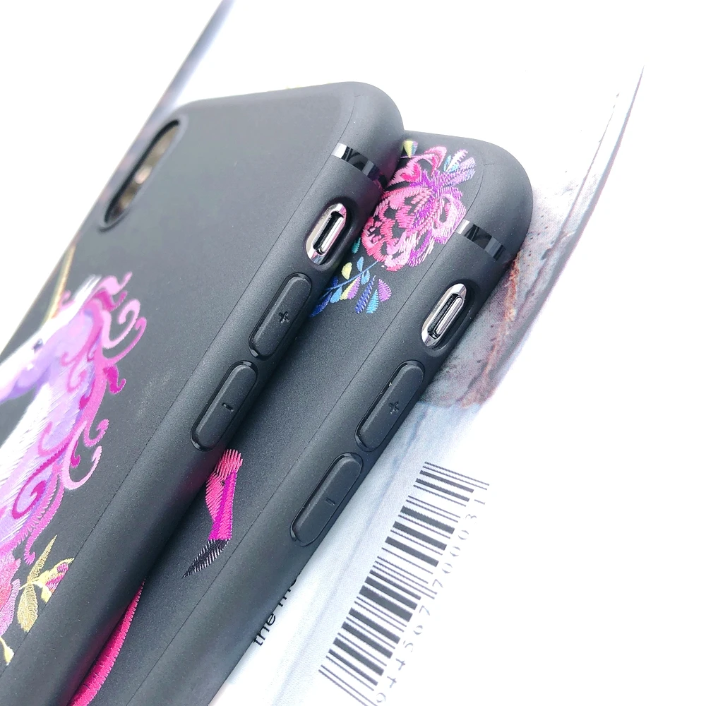 Силикон для Coque iPhone 7 XS корпус окрашен Тигр Единорог крышка на принципиально 6 6s 8