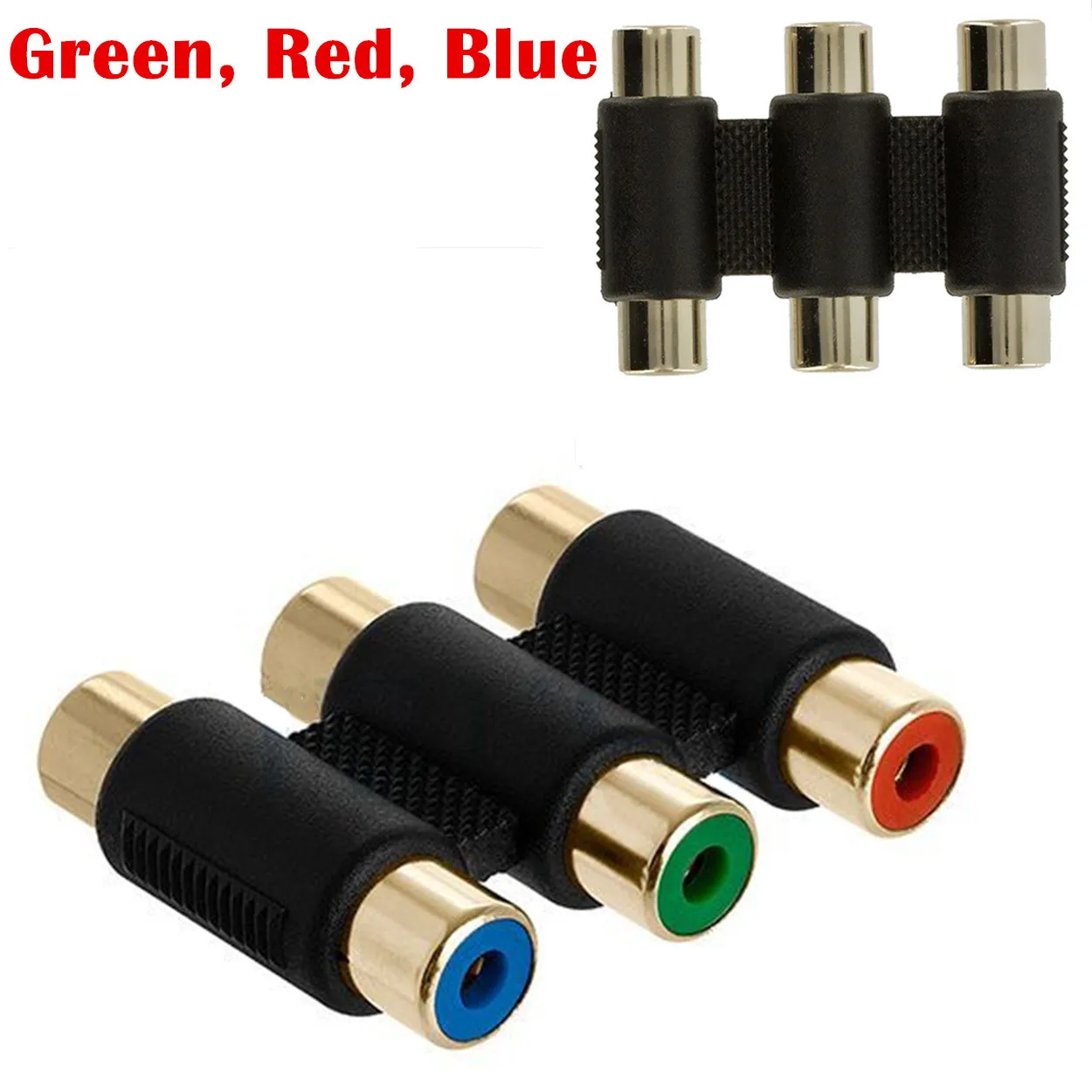 Gold-plated high-definition color head set-top box three lotus mother-to-female 3RCA female to audio | Обустройство дома