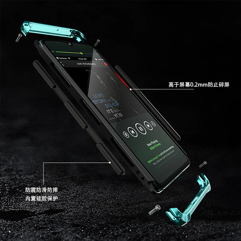Роскошный Ультратонкий бампер для Huawei P30Pro противоударный жесткий металлический