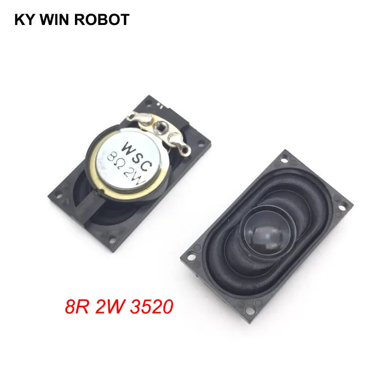 2PCS/Lot Notebook Speaker Horn 2W 8R 3520 2035 Loud speaker 8 ohms 2 Watt 35*20MM thickness 8MM | Электронные компоненты и