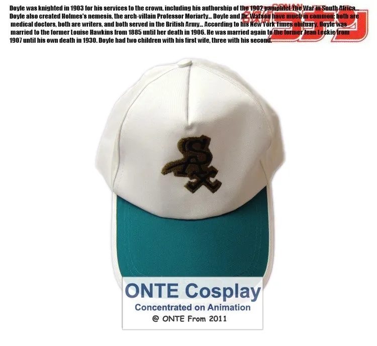 ONTE Косплей Япония Мода Аниме Детектив Conan Edogawa Hattori Heiji Cos шляпа бейсбольная Кепка
