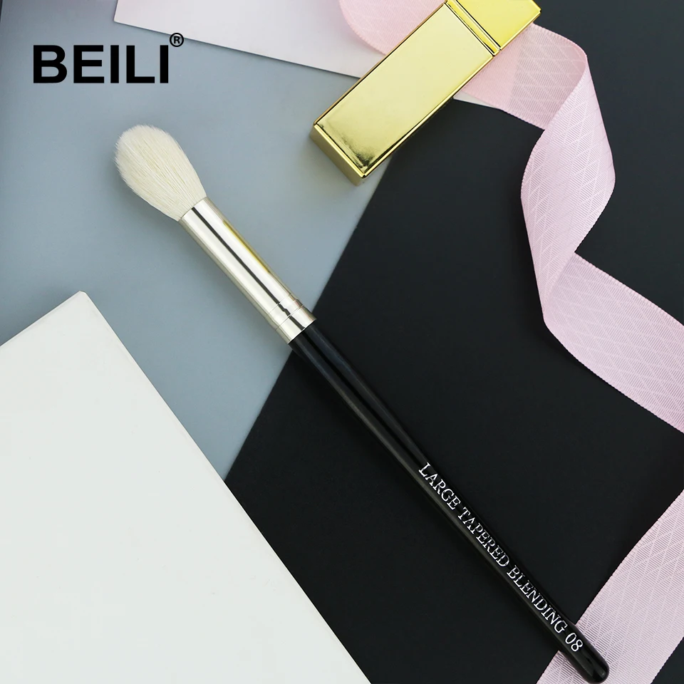 BEILI 1 шт. выделитель ободка из козьего волоса с черной ручкой большая растушевка