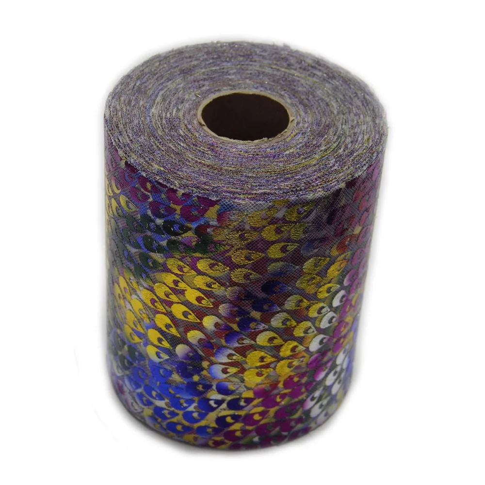 Бесплатная доставка новый специальный тюлевый рулон с павлином катушка пачка