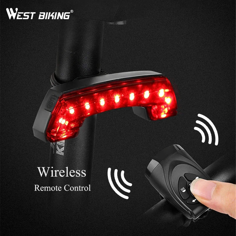 Фонарь для велосипеда WEST BIKING с дистанционным управлением задний фонарь