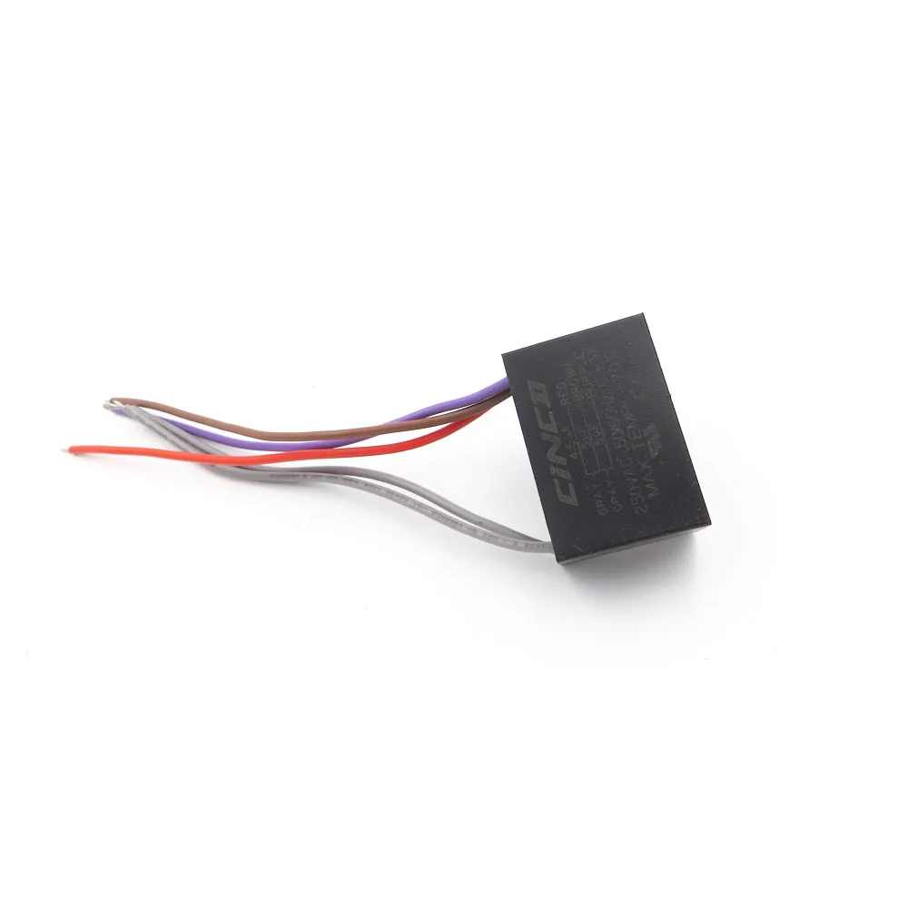 CBB61 4 5 мкФ + 250V проводов двигатель конденсатор Электрический вентилятор 3/4/5