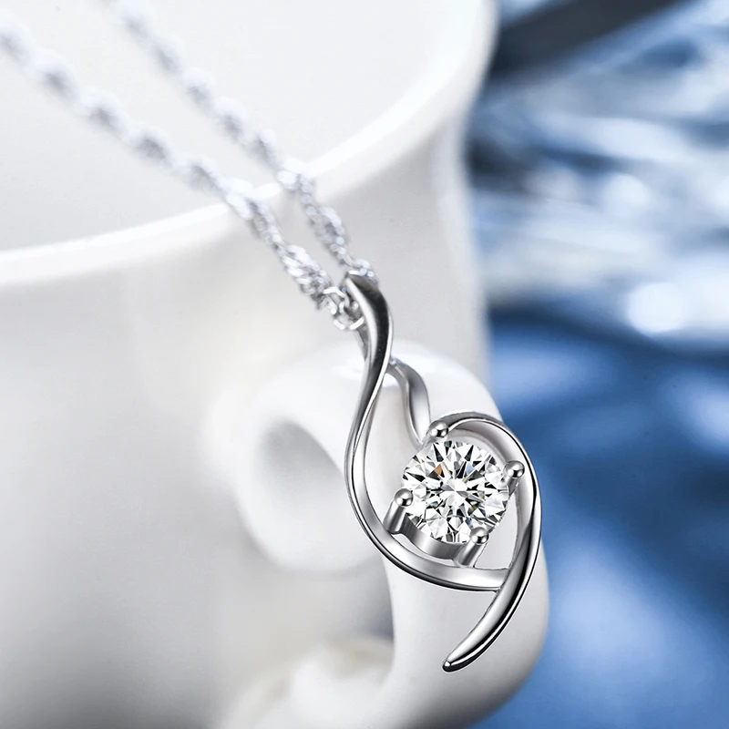 Новинка горячие инкрустированные подвески из ожерелья циркона на заказ серебра