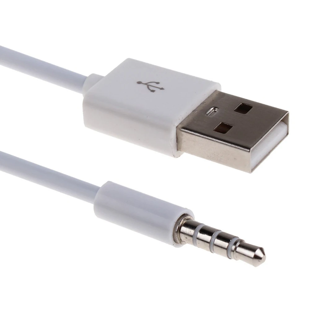 1 м USB кабель для передачи данных/зарядки 3 5 мм AUX аудио разъем 2 0 Мужской Зарядный