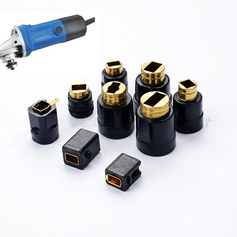 

2pc Power tool parts carbon brush cover with Brush Holder rubber Nut Holder Caps Case Angle Grinder Universal accessories
