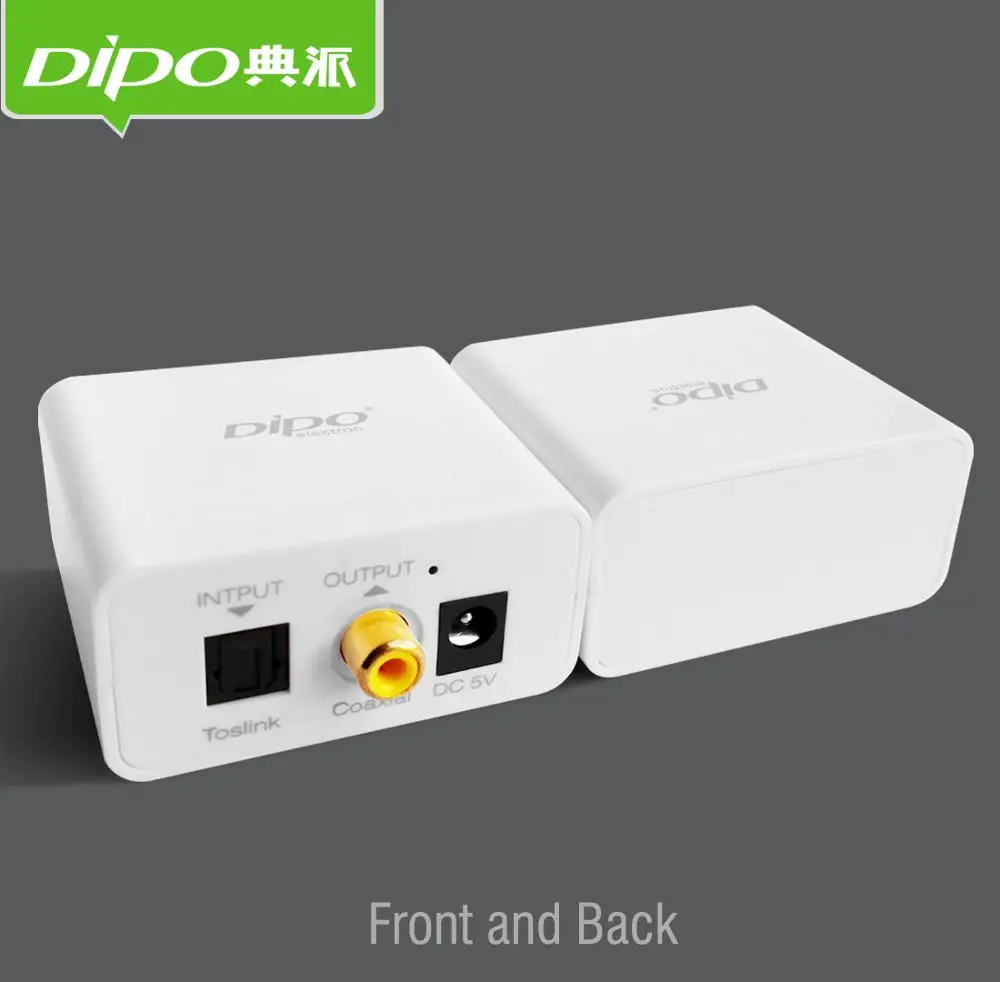 DIPO оптический SPDIF коаксиальный аудио конвертер Цифровой HIFI2.1/5 1/7 1 Toslink к coa/ТВ в