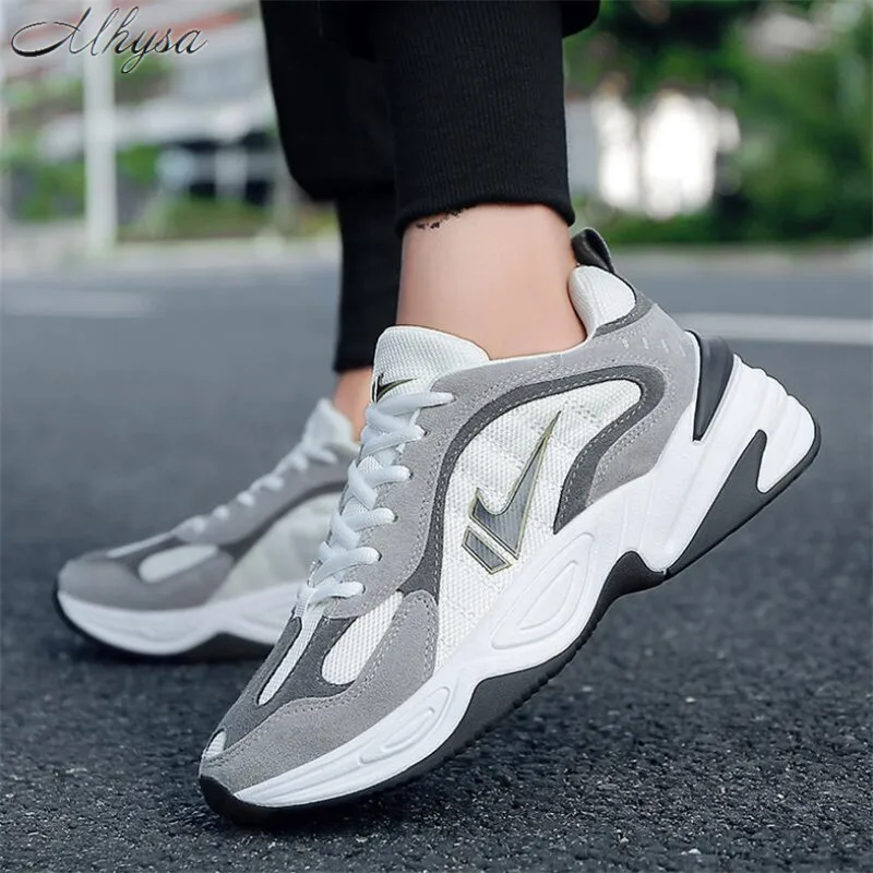Mhysa 2018 Spring autumn new fashion men's sneakers shoes comfortable breathable mesh lace-up casual S1077 | Обувь