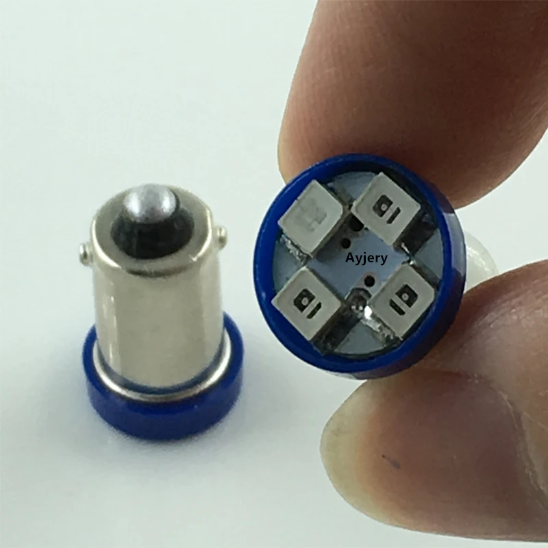 AYJERY! 100 шт. BA9S T4W 3528 1210 4 SMD Автомобильные светодиодные лампы зазор огни красный