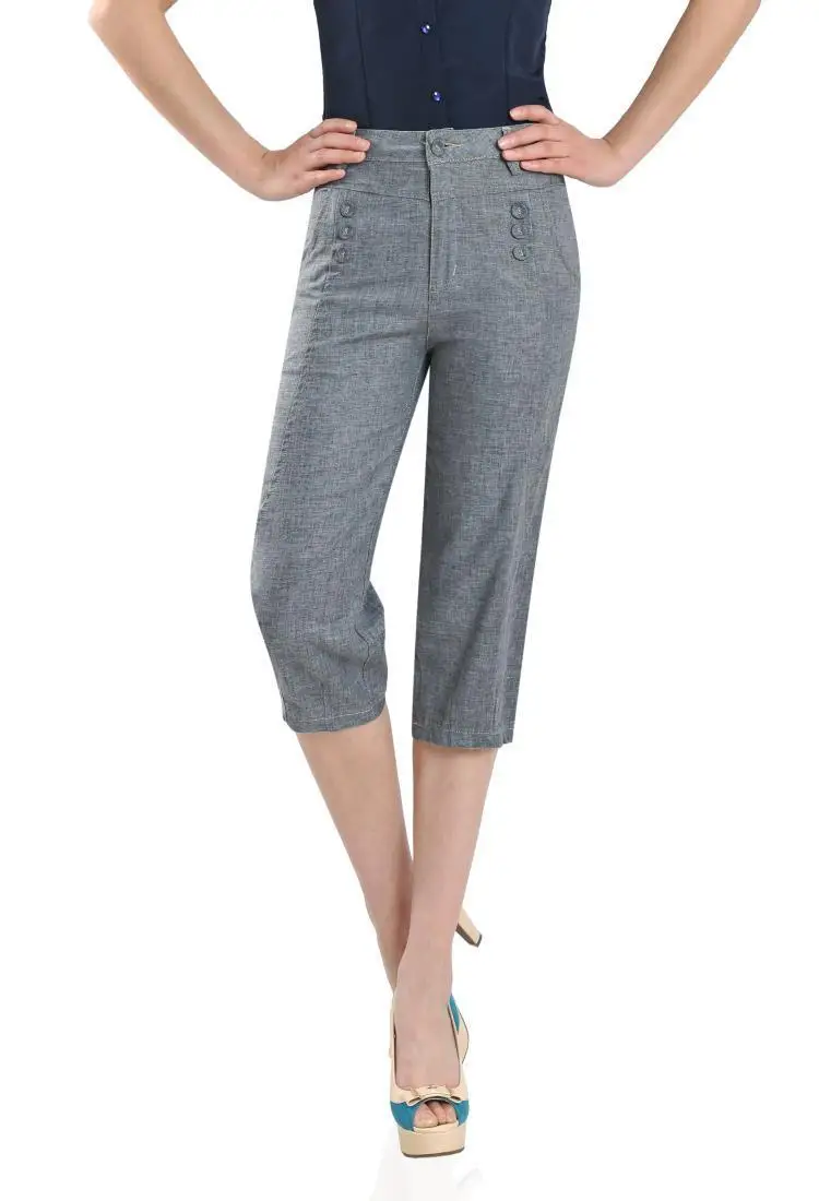 2016 новое поступление карандаши натурального цвета брюки средний вес плоские