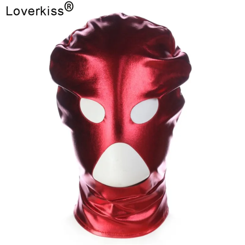Сексуальная Фетиш латексная маска Loverkiss бандаж портупея БДСМ игры для взрослых