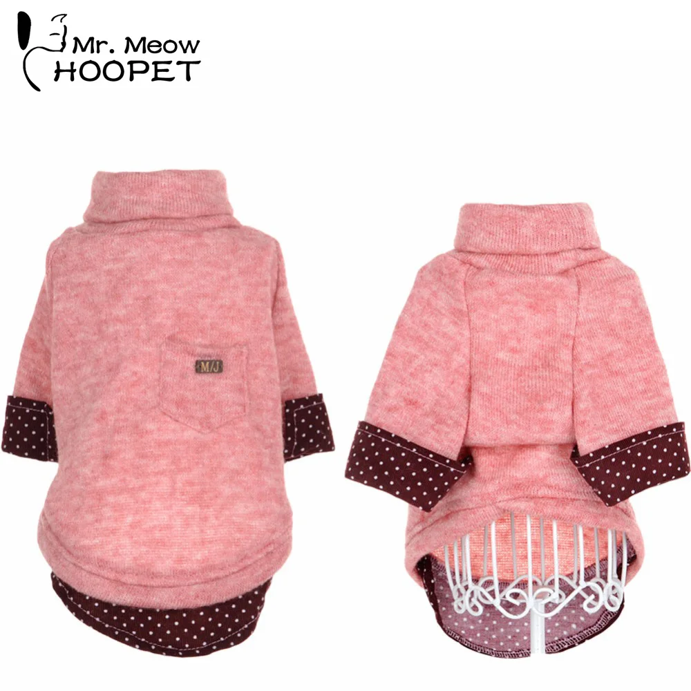 Классический свитер для собак и кошек Классическая водолазка котят щенков