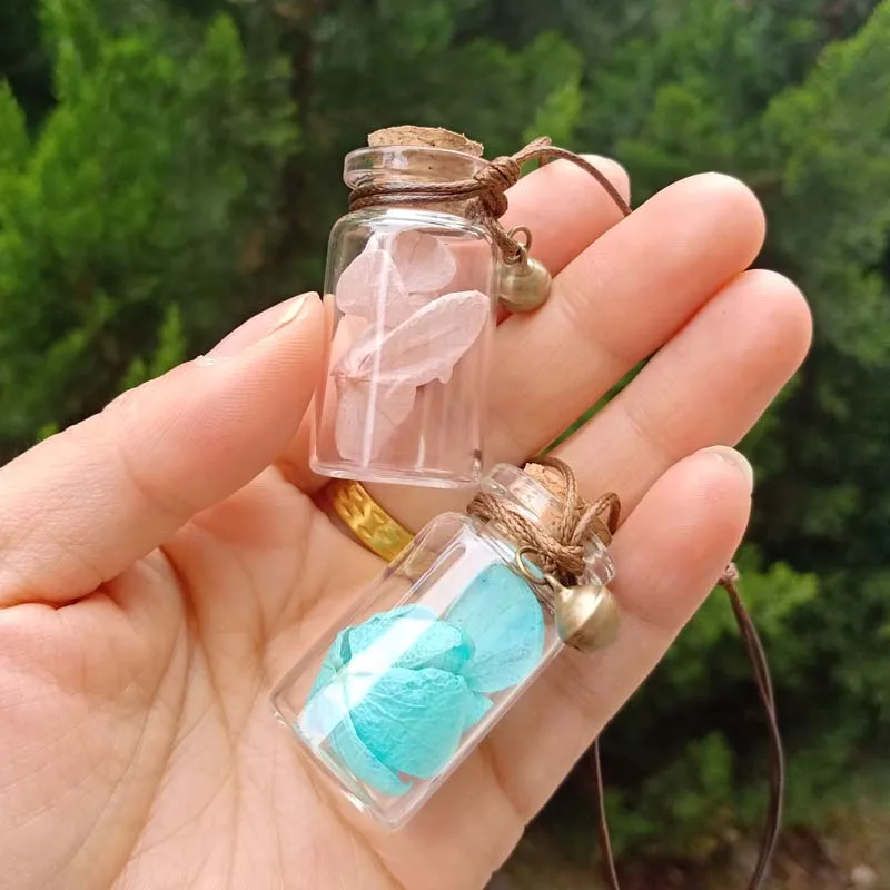 

7ml Car Perfume Empty Bottle Pendant Jewelry Car Perfume Art Small Fresh Glass Ball Drift Bottle 100pcs/lot