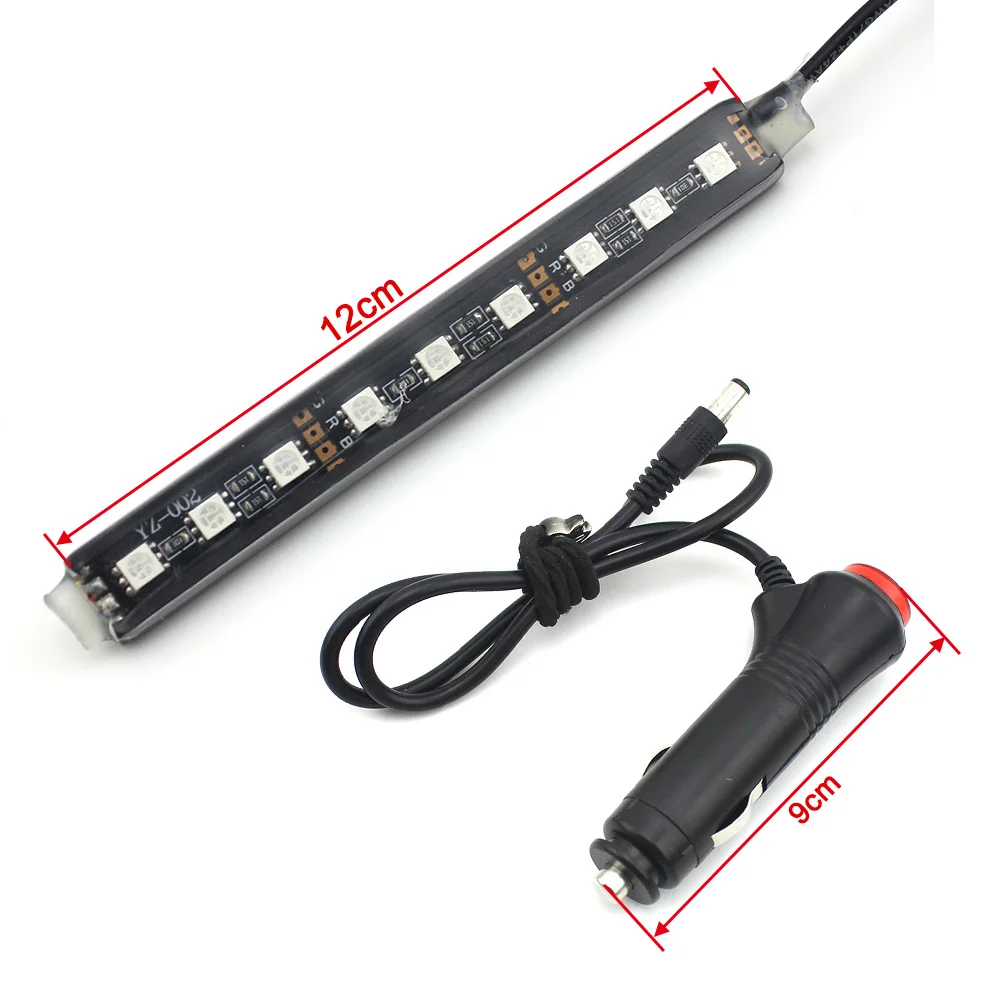 4 шт. автомобильные RGB Светодиодные полосы света Android IOS приложение управление